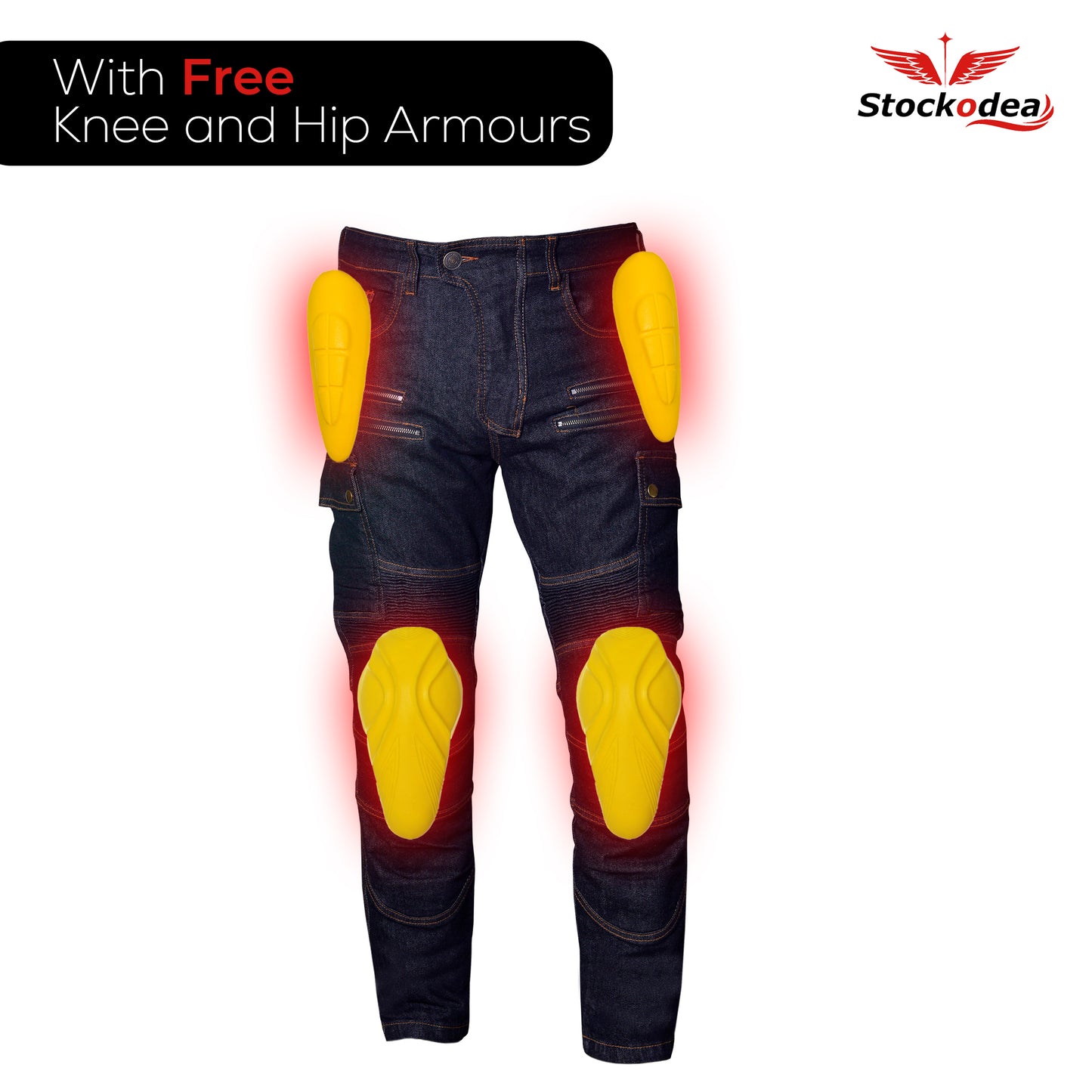 Men’s Denim Kevlar-Lined Motorcycle Jeans