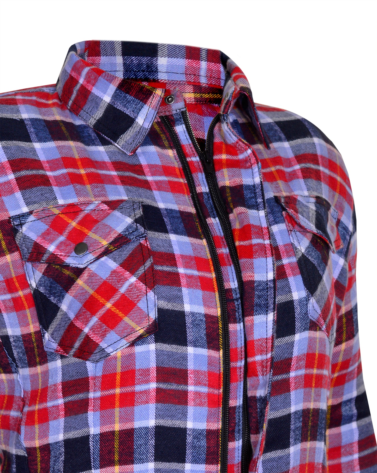 Women's Long Sleeve Checkered Kevlar Shirt