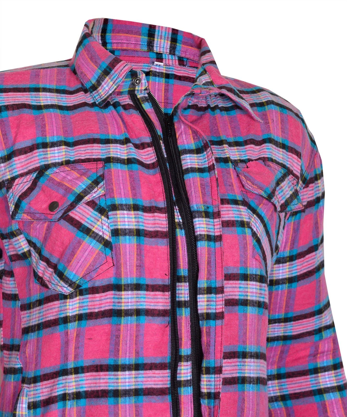 Women's Long Sleeve Checkered Kevlar Shirt