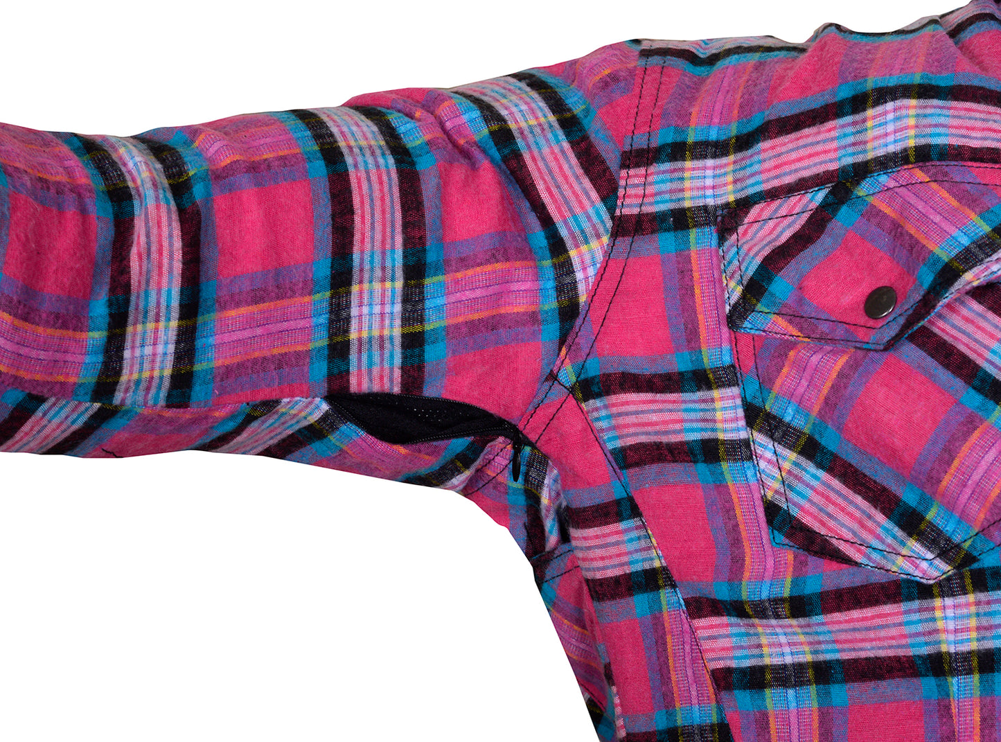 Women's Long Sleeve Checkered Kevlar Shirt