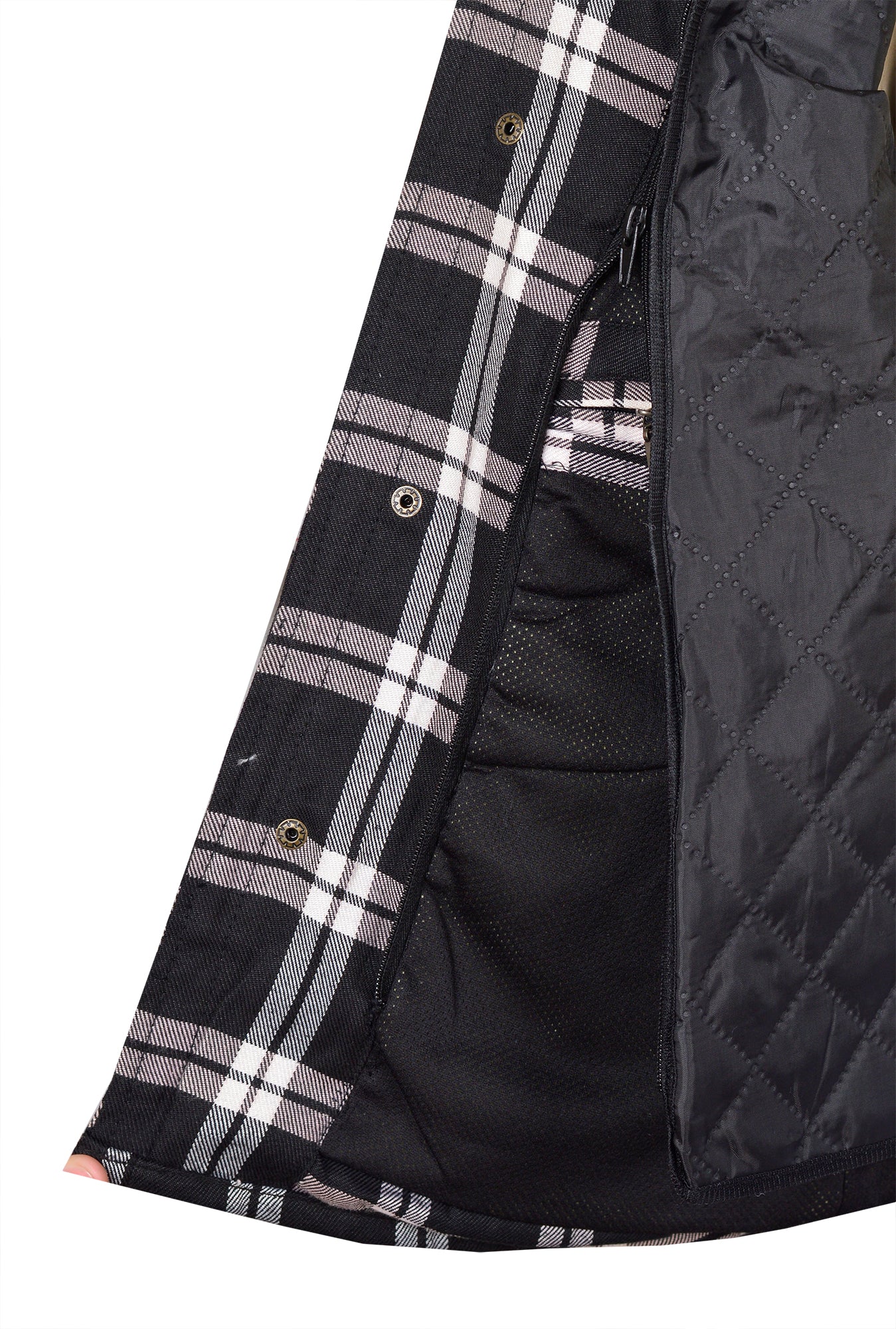 Men’s Flannel Motorcycle Kevlar Shirt