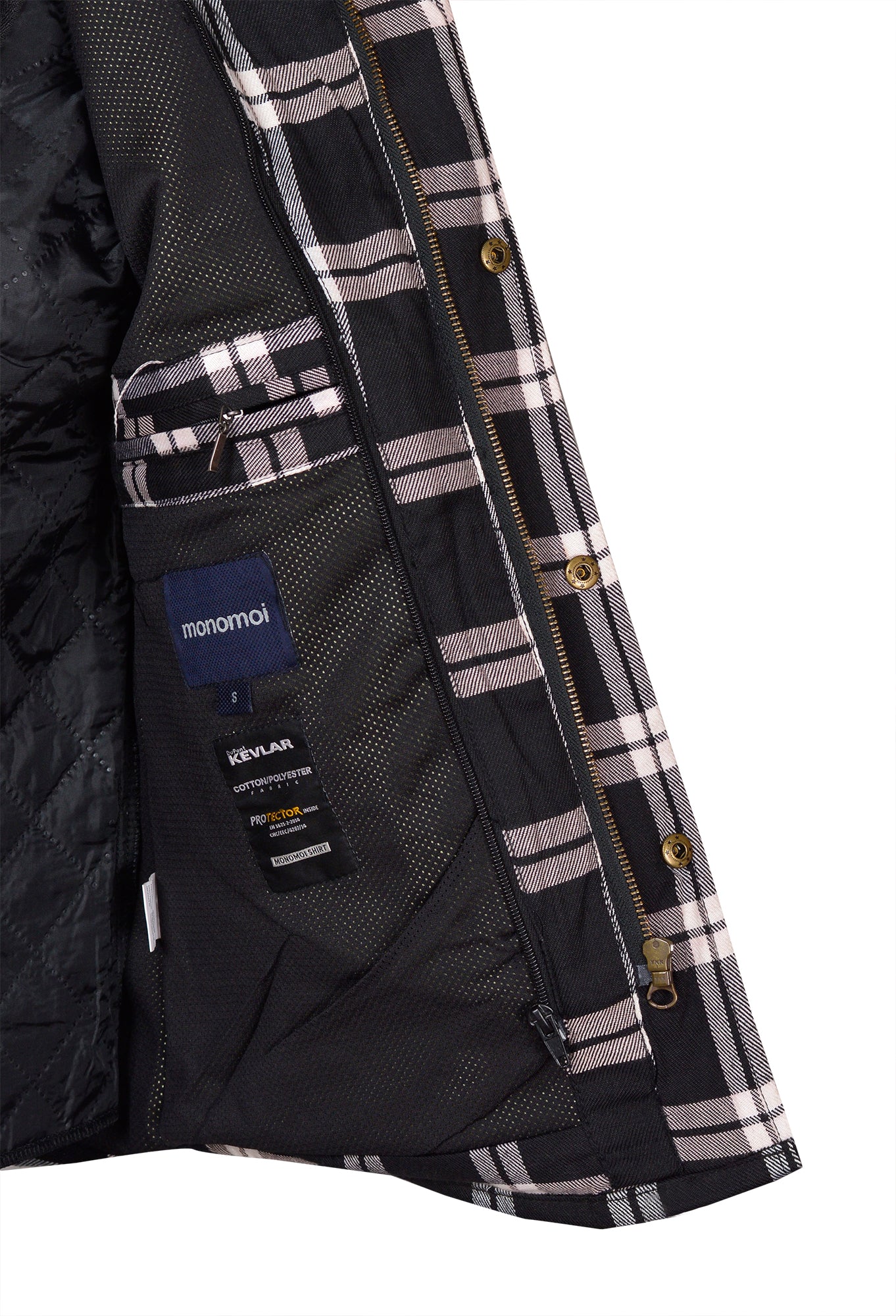 Men’s Flannel Motorcycle Kevlar Shirt