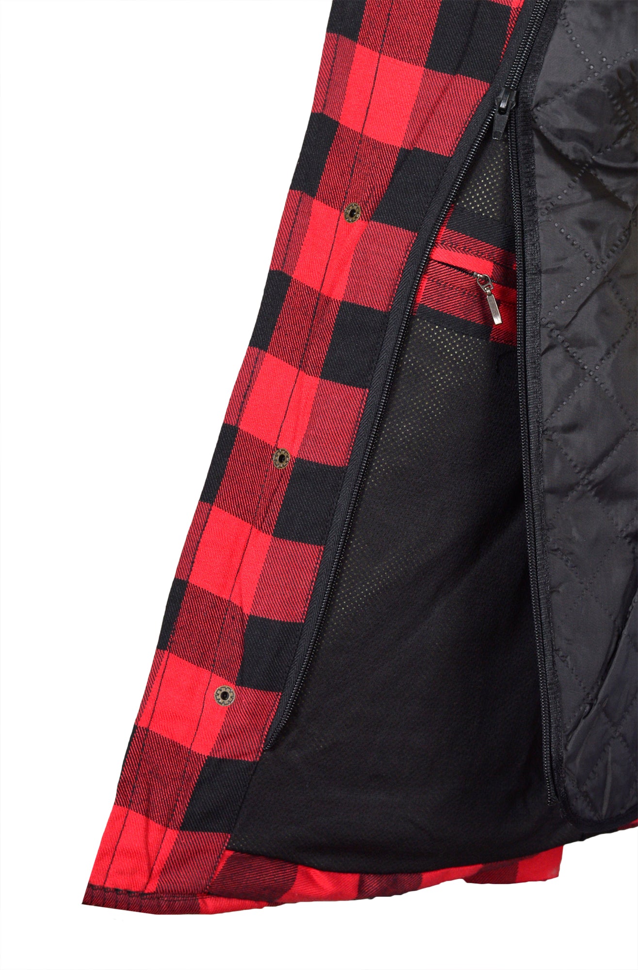 Men’s Flannel Motorcycle Kevlar Shirt