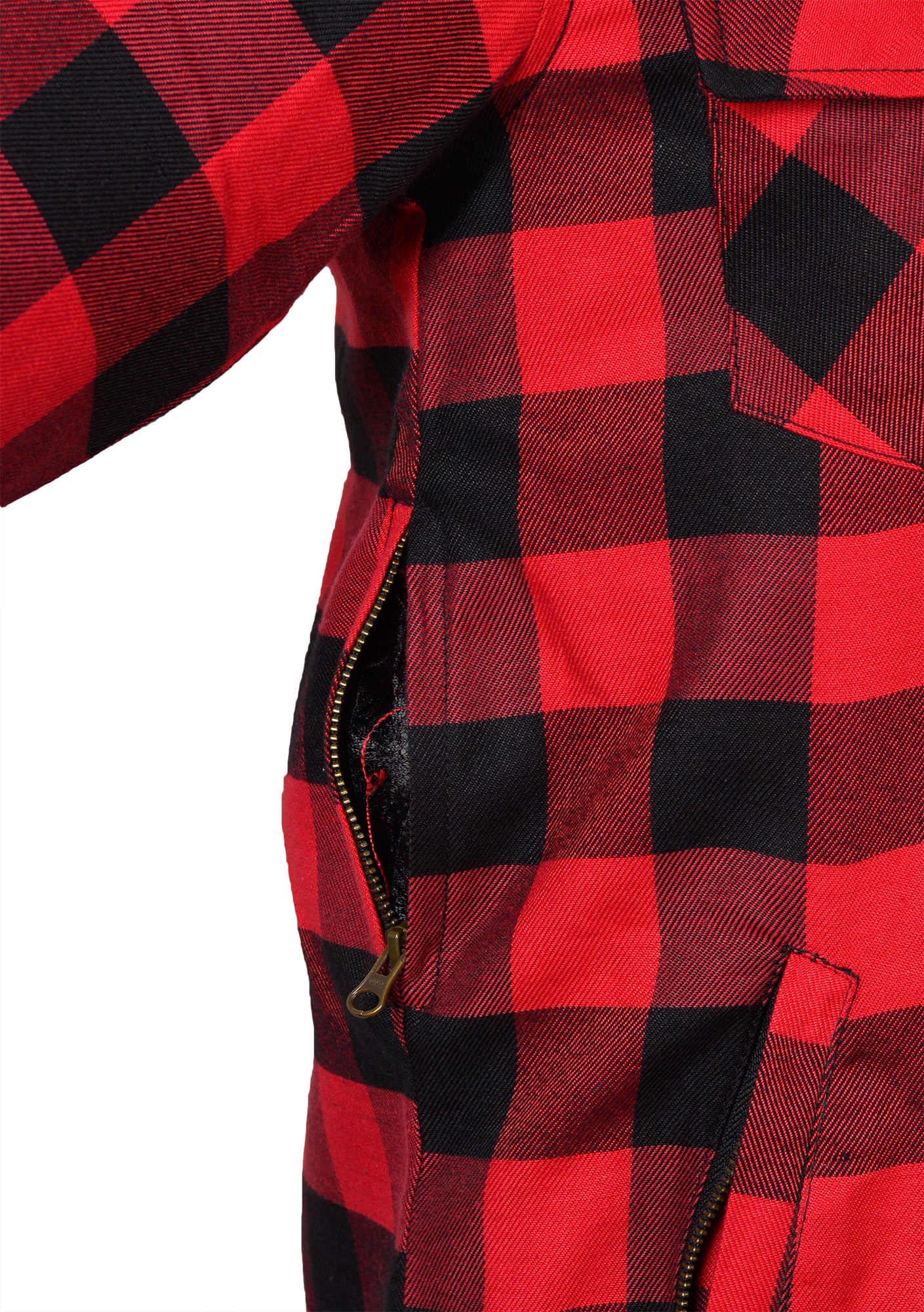 Men’s Flannel Motorcycle Kevlar Shirt