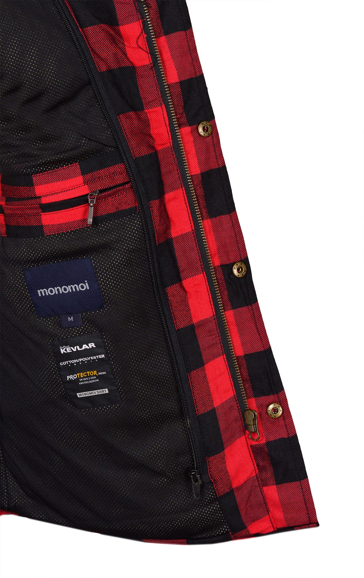 Men’s Flannel Motorcycle Kevlar Shirt