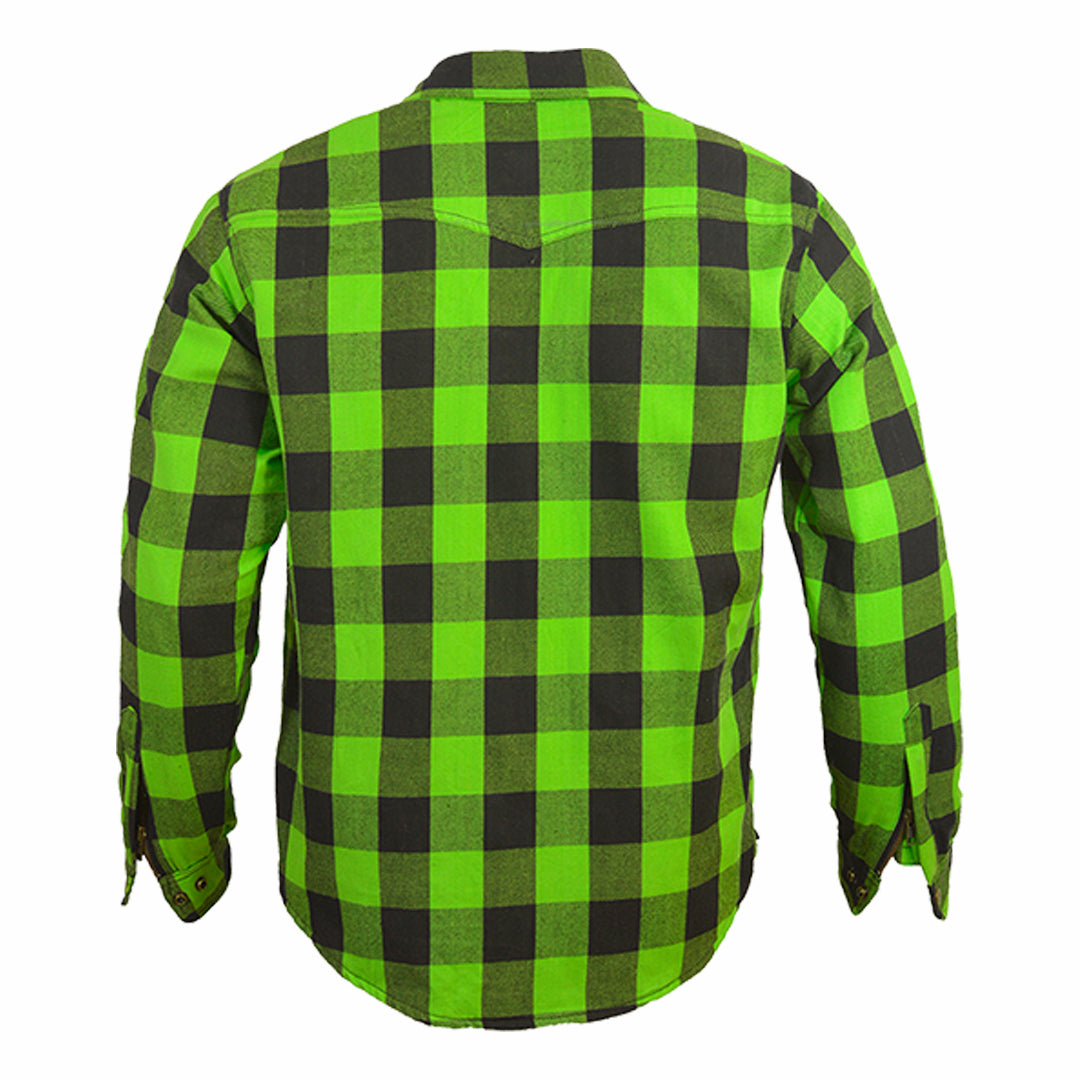 Men’s Flannel Motorcycle Kevlar Shirt