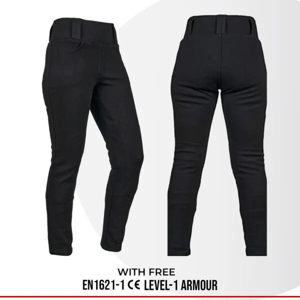 Women's Kevlar-Lined Motorcycle Pants