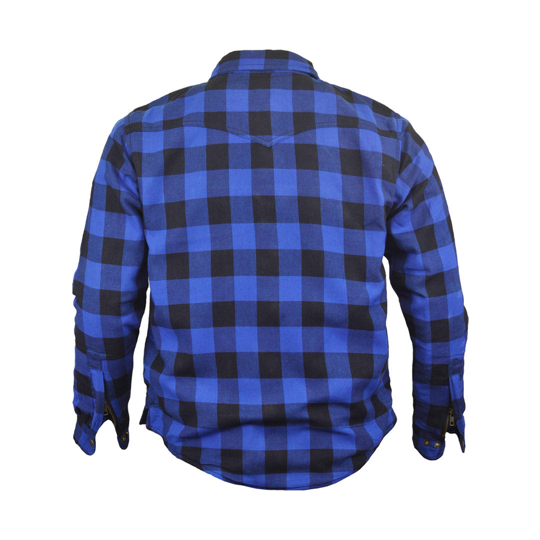 Men’s Flannel Motorcycle Kevlar Shirt