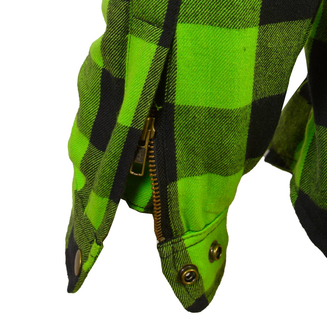 Men’s Flannel Motorcycle Kevlar Shirt
