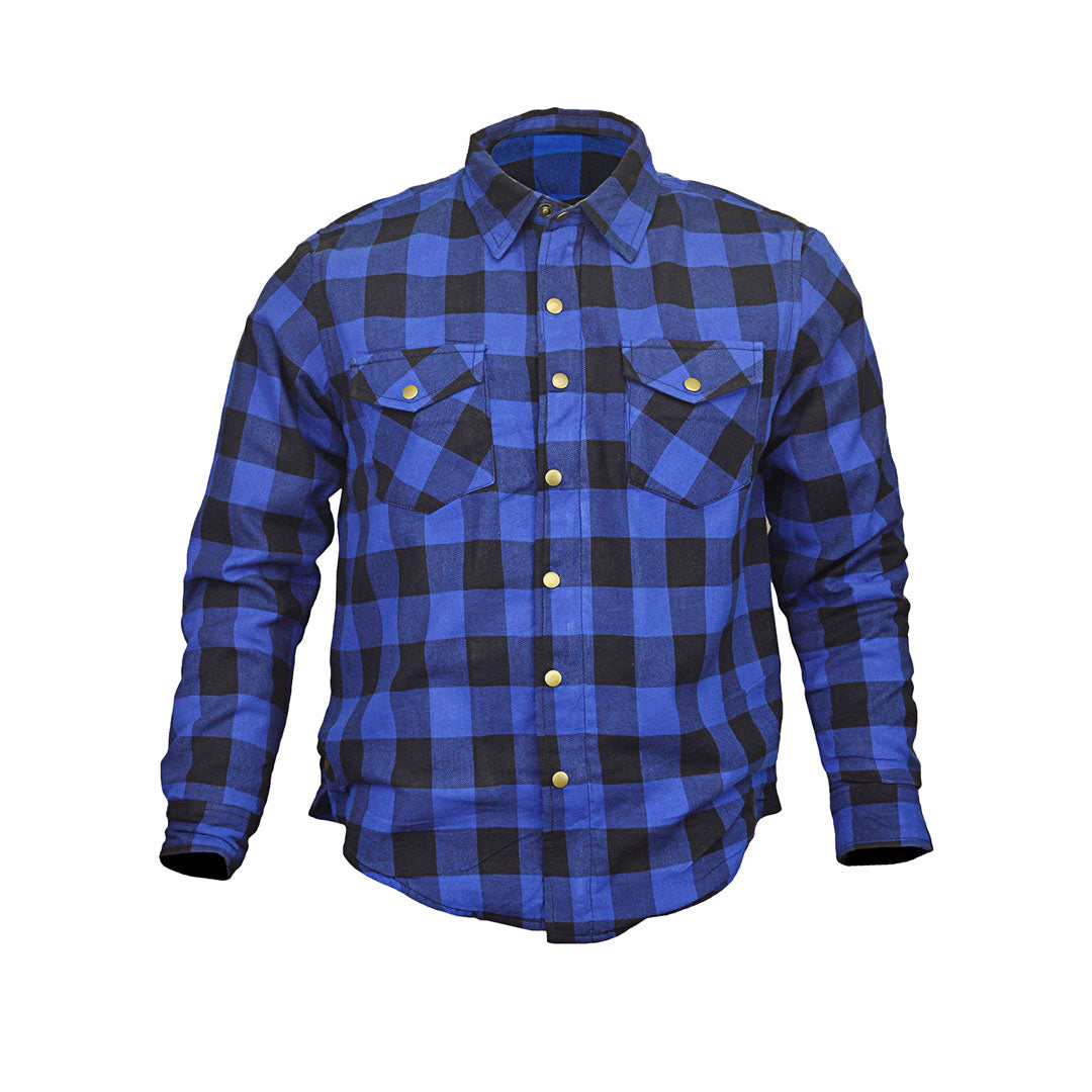 Men’s Flannel Motorcycle Kevlar Shirt