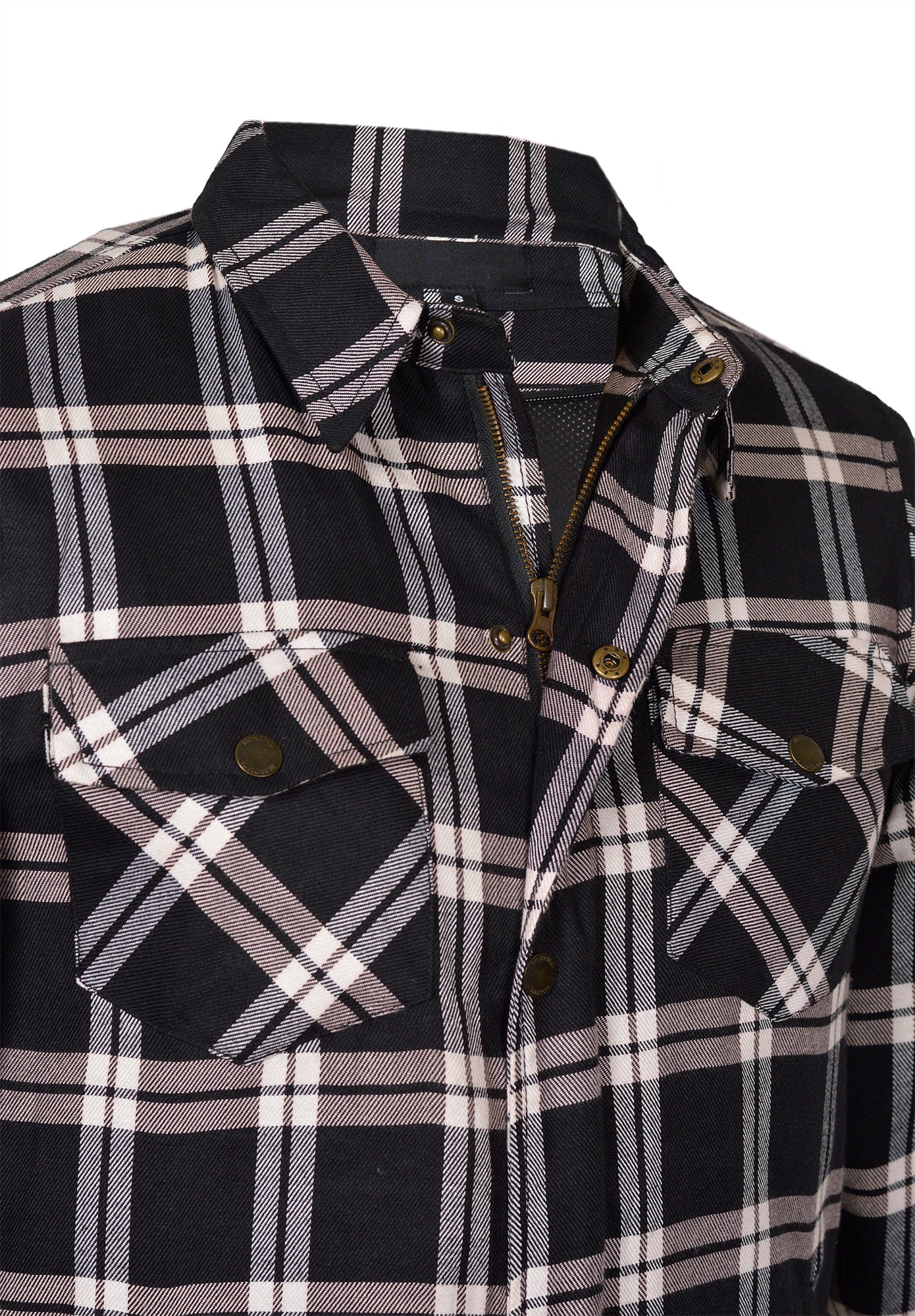 Men’s Flannel Motorcycle Kevlar Shirt