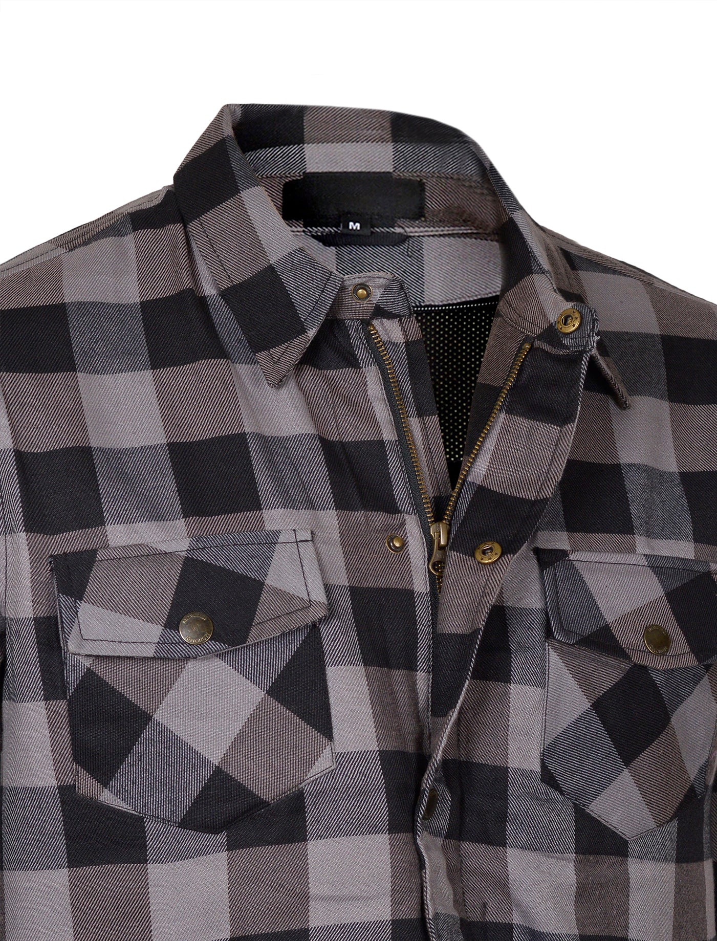 Men’s Flannel Motorcycle Kevlar Shirt