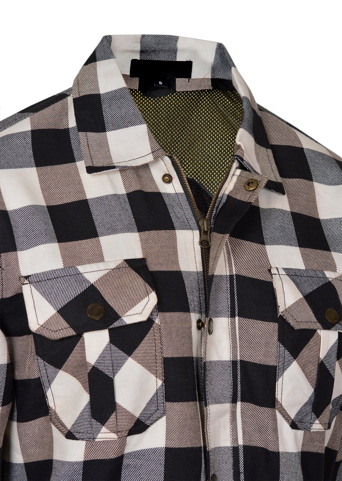 Men’s Flannel Motorcycle Kevlar Shirt