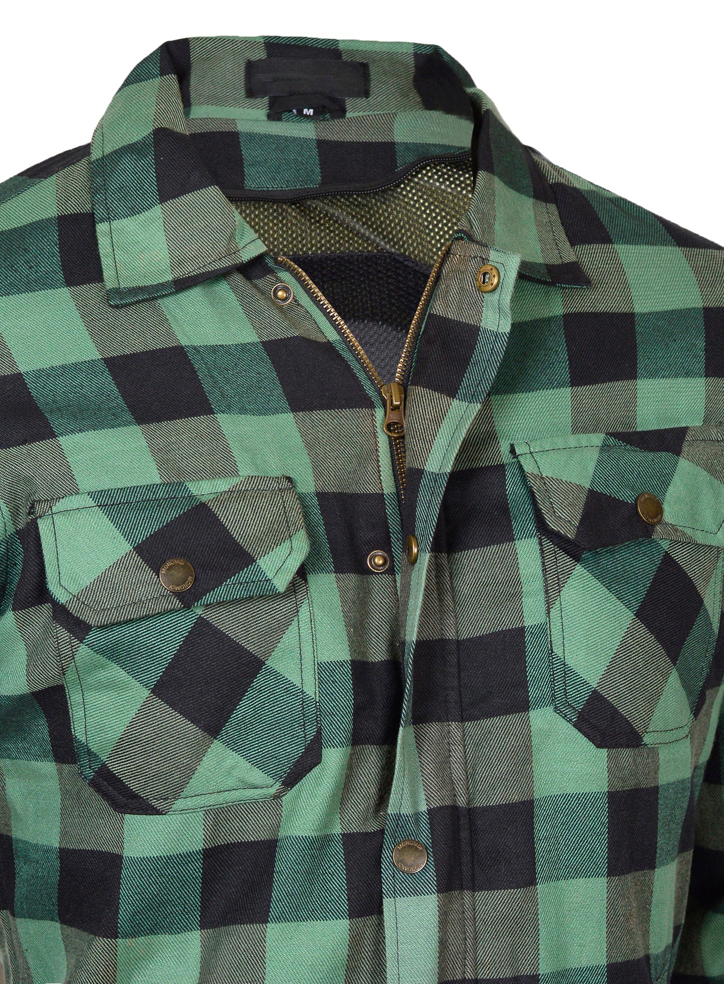 Men’s Flannel Motorcycle Kevlar Shirt