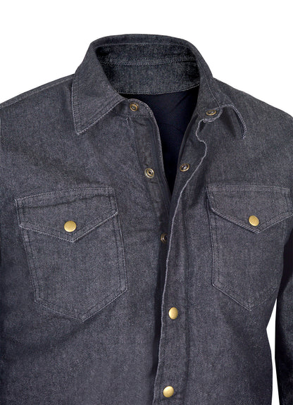 Men’s Denim Kevlar Motorcycle Shirt