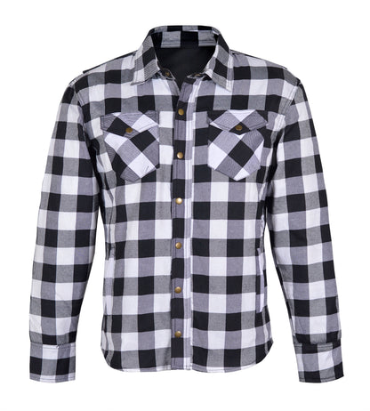 Men’s Flannel Motorcycle Kevlar Shirt