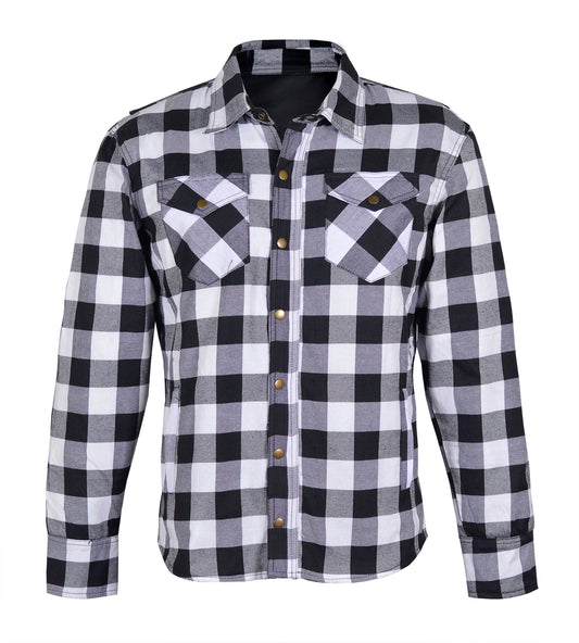 Men’s Flannel Motorcycle Kevlar Shirt