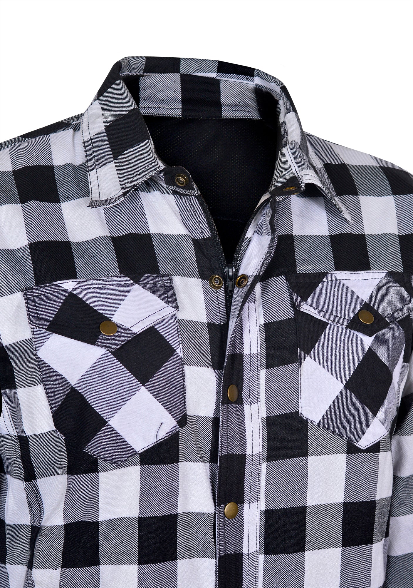 Men’s Flannel Motorcycle Kevlar Shirt