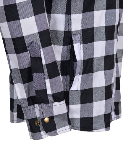 Men’s Flannel Motorcycle Kevlar Shirt