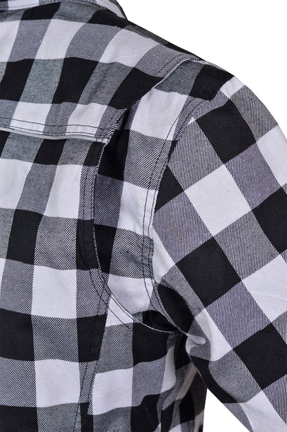 Men’s Flannel Motorcycle Kevlar Shirt