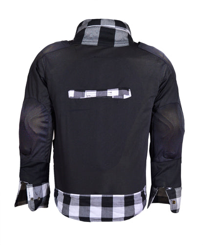 Men’s Flannel Motorcycle Kevlar Shirt