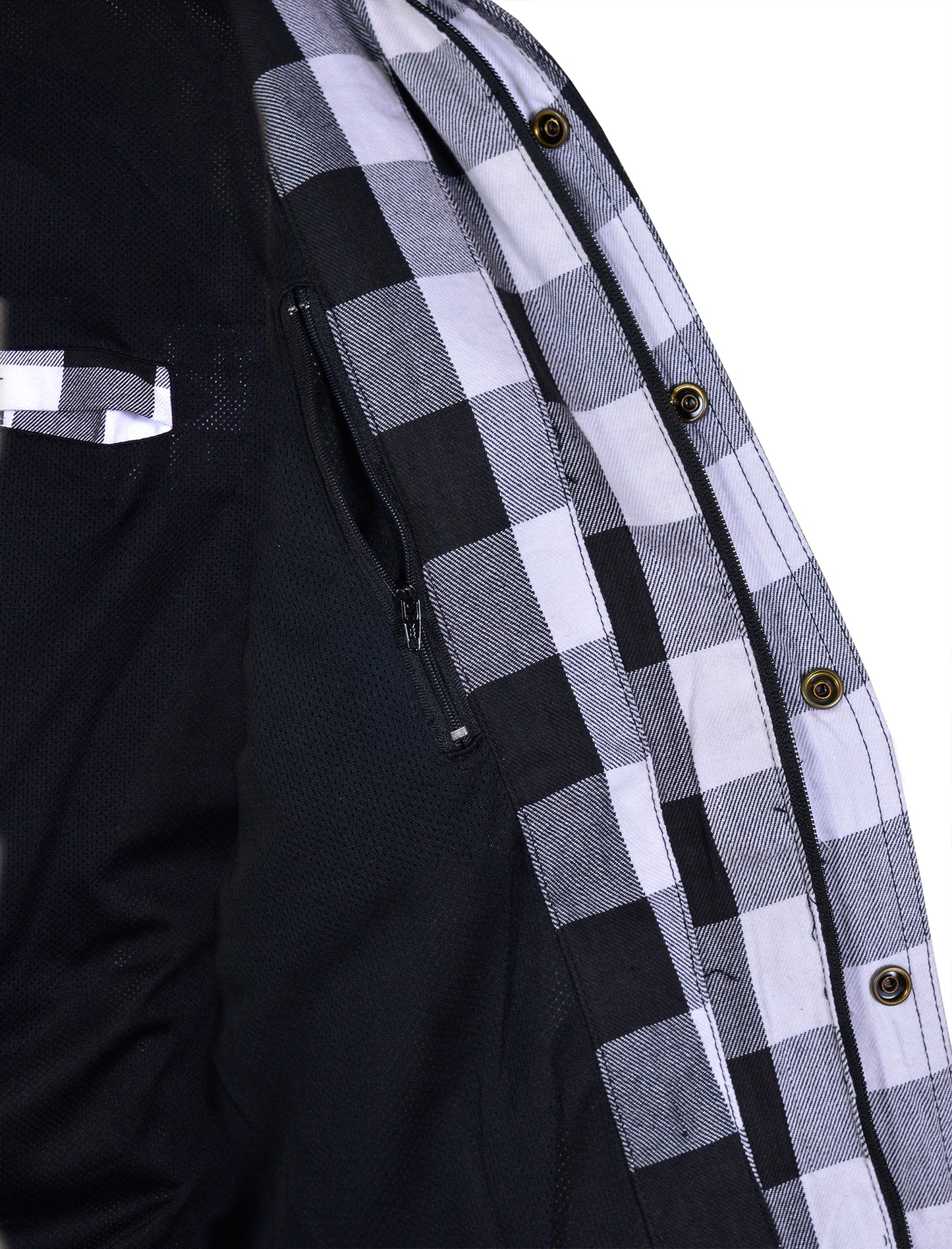 Men’s Flannel Motorcycle Kevlar Shirt