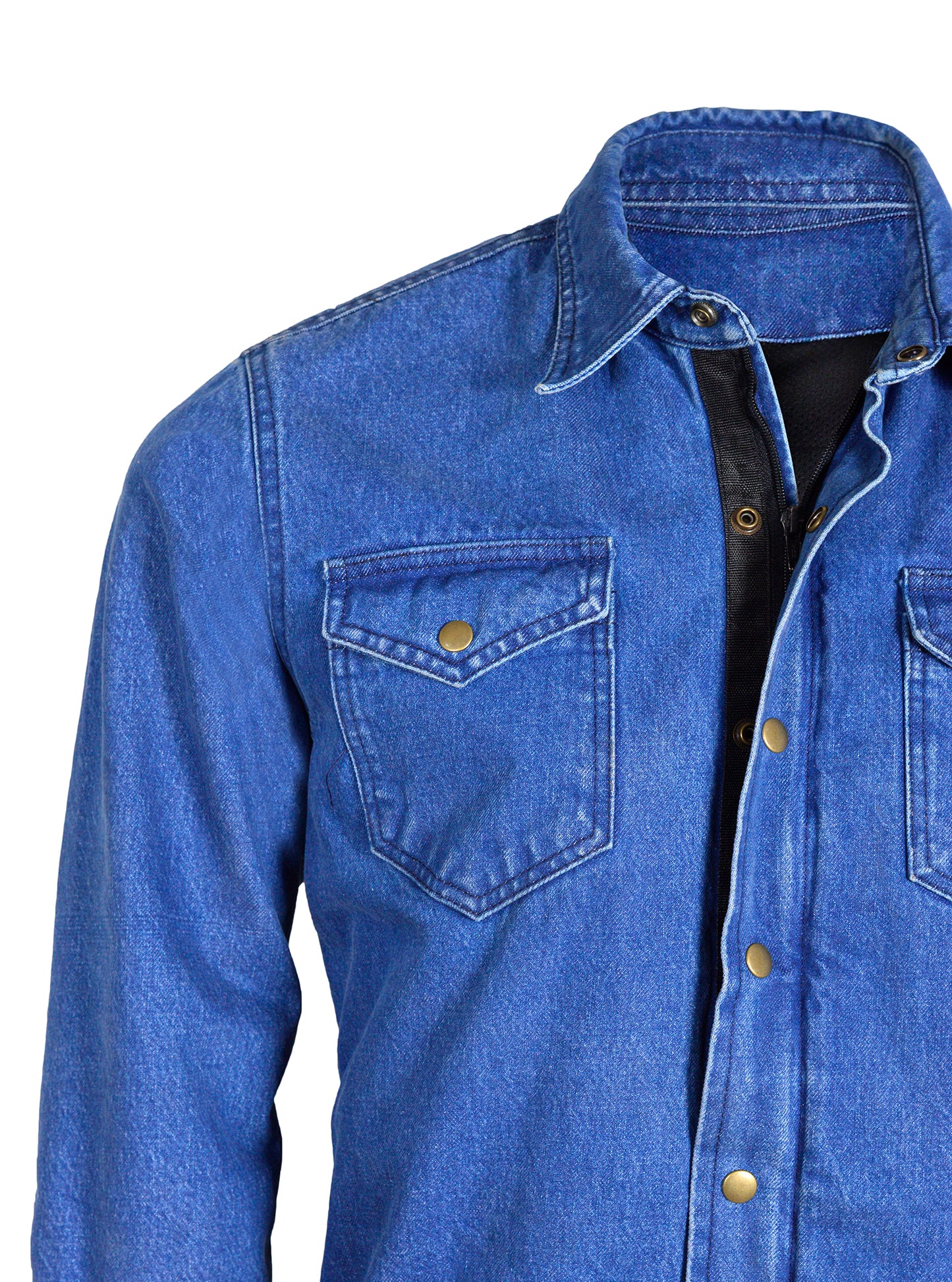 Men’s Denim Kevlar Motorcycle Shirt