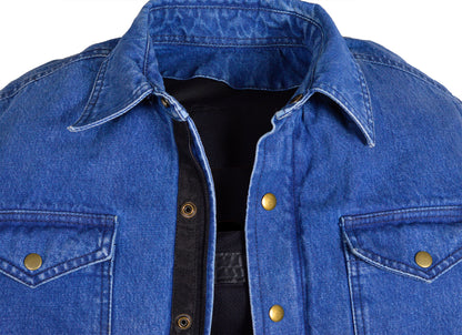 Men’s Denim Kevlar Motorcycle Shirt