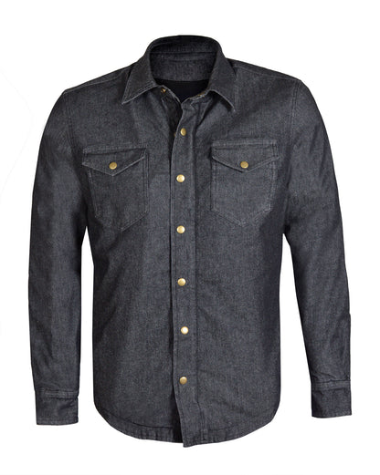 Men’s Denim Kevlar Motorcycle Shirt