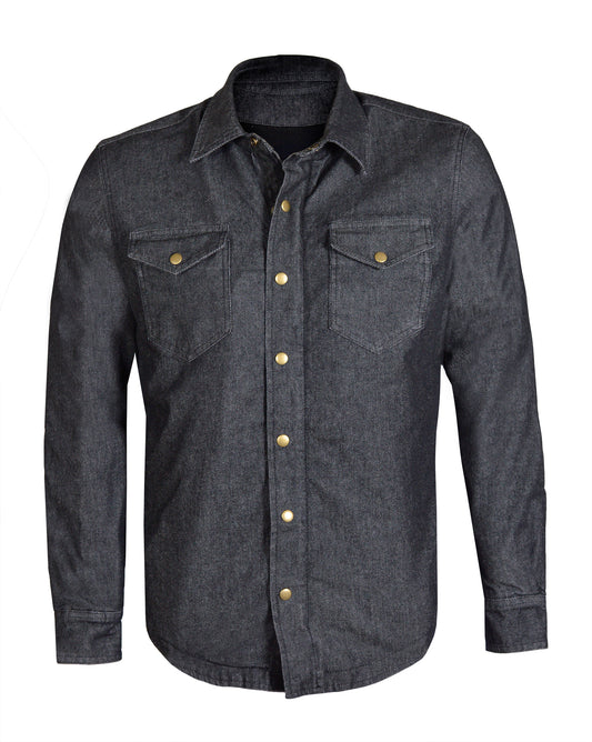 Men’s Denim Kevlar Motorcycle Shirt