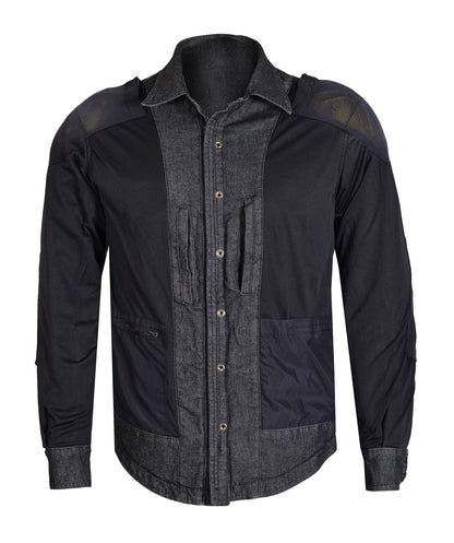 Men’s Denim Kevlar Motorcycle Shirt