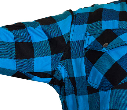 Women's Long Sleeve Checkered Kevlar Shirt
