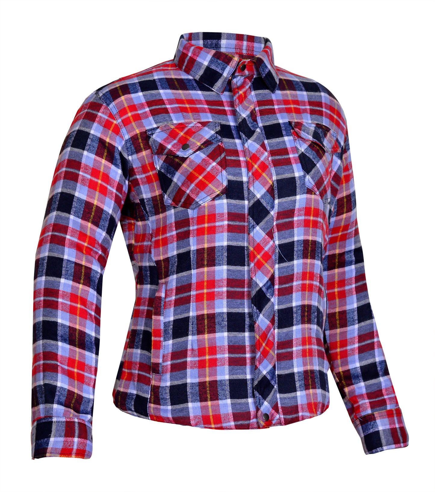 Women's Long Sleeve Checkered Kevlar Shirt