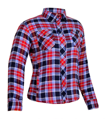 Women's Long Sleeve Checkered Kevlar Shirt