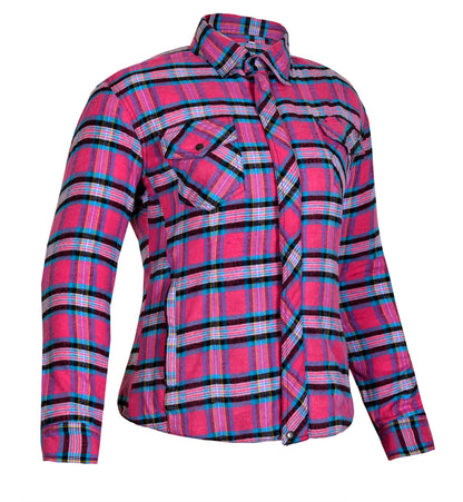 Women's Long Sleeve Checkered Kevlar Shirt