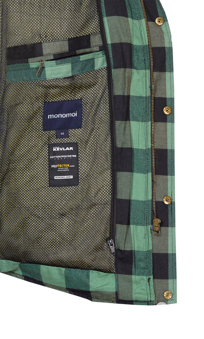Men’s Flannel Motorcycle Kevlar Shirt