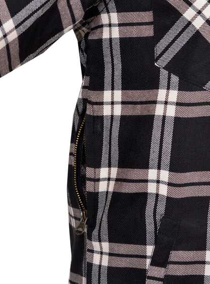 Men’s Flannel Motorcycle Kevlar Shirt