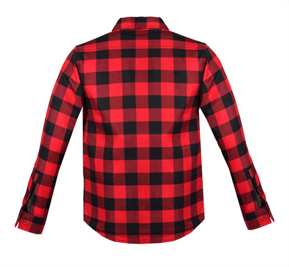 Men’s Flannel Motorcycle Kevlar Shirt