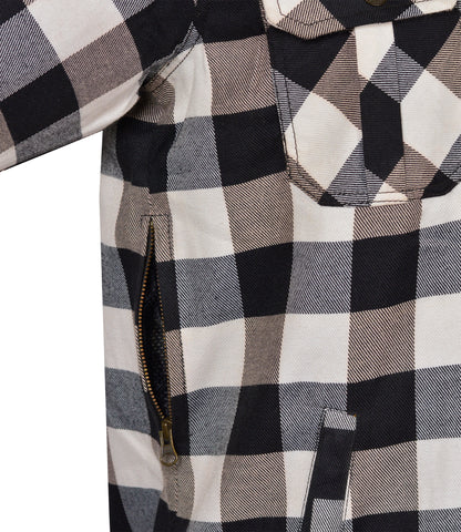 Men’s Flannel Motorcycle Kevlar Shirt