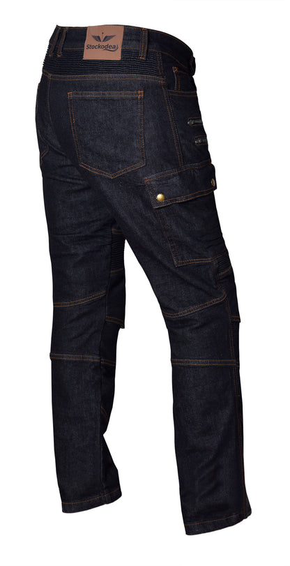 Men’s Denim Kevlar-Lined Motorcycle Jeans