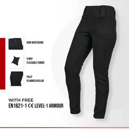 Ladies Motorcycle Kevlar Leggings