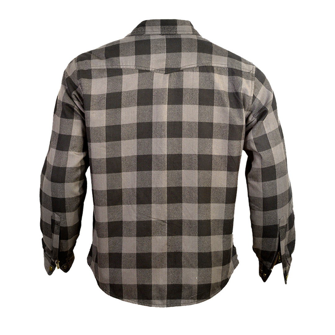 Men’s Flannel Motorcycle Kevlar Shirt