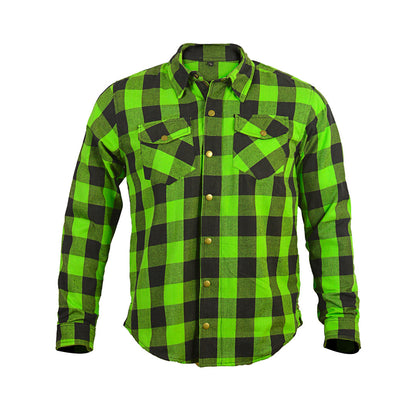Men’s Flannel Motorcycle Kevlar Shirt