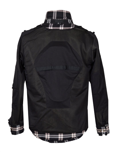 Men’s Flannel Motorcycle Kevlar Shirt