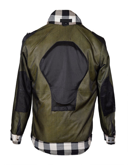 Men’s Flannel Motorcycle Kevlar Shirt