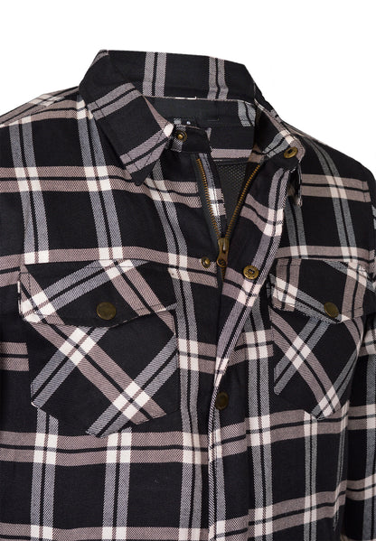 Men’s Flannel Motorcycle Kevlar Shirt